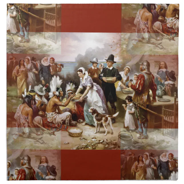 first thanksgiving cloth napkin | Zazzle