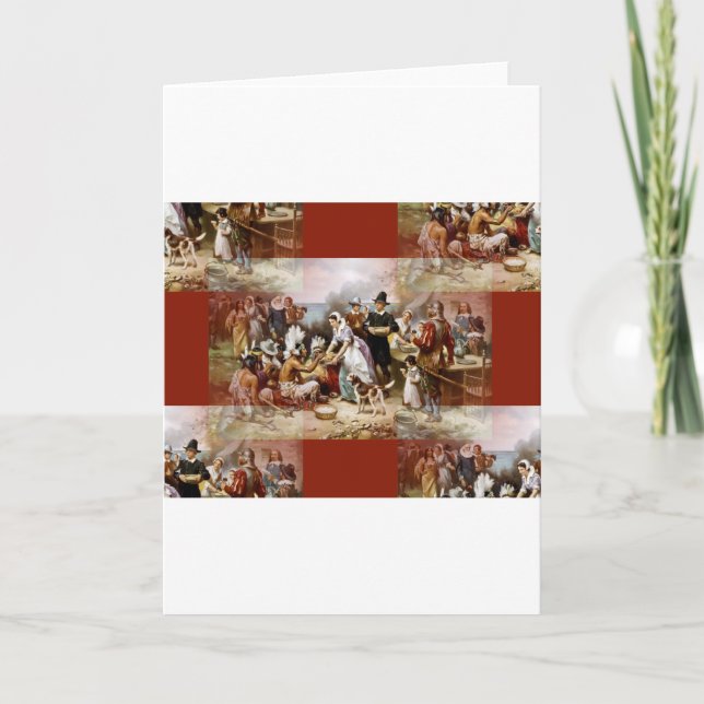 first thanksgiving holiday card (Front)