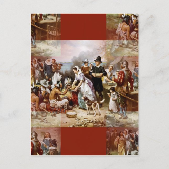 first thanksgiving holiday postcard (Front)