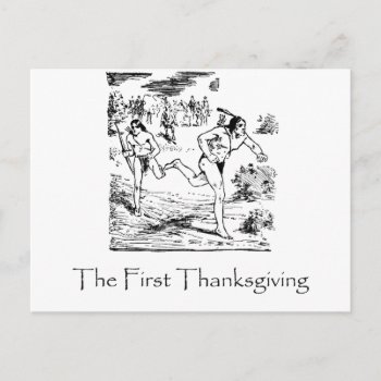 First Thanksgiving Holiday Postcard by BikiniMelt at Zazzle