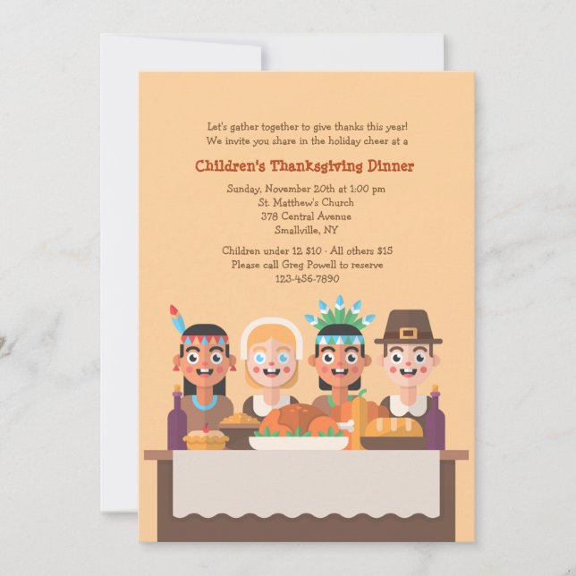 First Thanksgiving Invitation (Front)