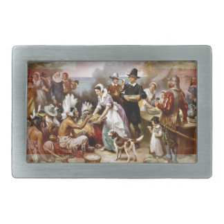 first thanksgiving rectangular belt buckle