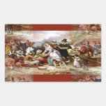 first thanksgiving rectangular sticker