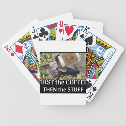 FIRST the Coffee Bicycle Playing Cards