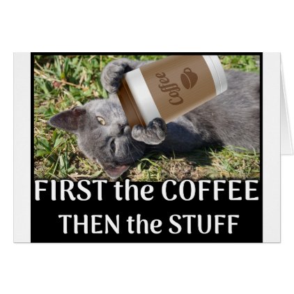 FIRST the Coffee Card