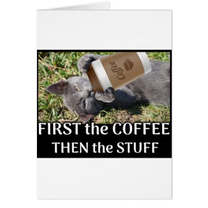 FIRST the Coffee Card