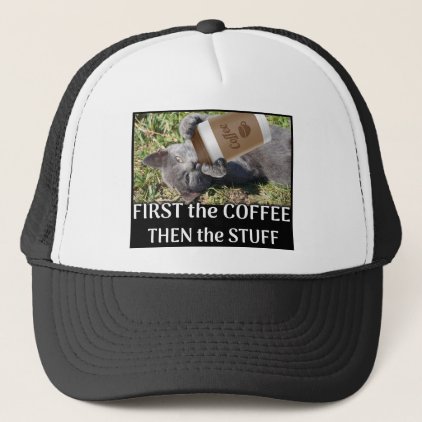 FIRST the Coffee Trucker Hat