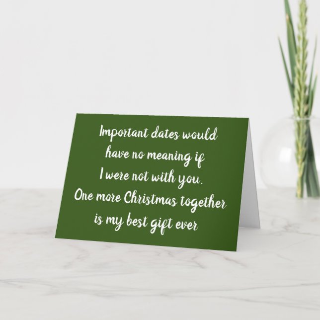 FIRST THE LOVE THEN THE **MISTLETOE** HOLIDAY CARD (Front)