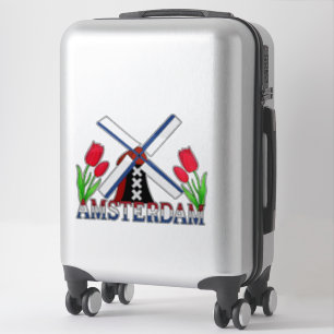 First Time Amsterdam Netherlands Sticker