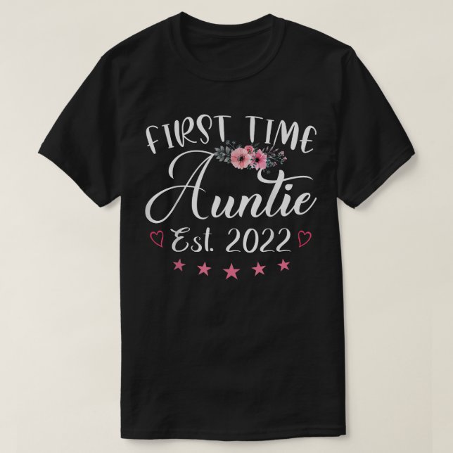 First Time Auntie est  T-Shirt (Design Front)