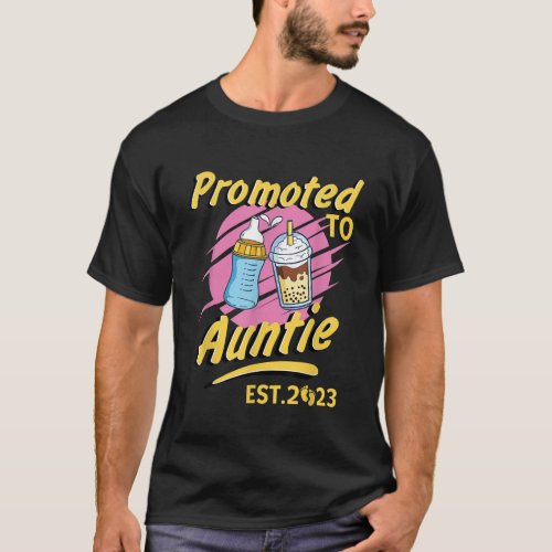 First Time Auntie Promoted To Auntie 2023 New Aunt T_Shirt