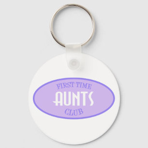 First Time Aunts Club (Purple) Keychain