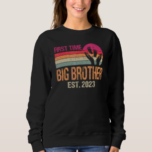First Time Big Brother 2023 Vintage Father's Day Sweatshirt