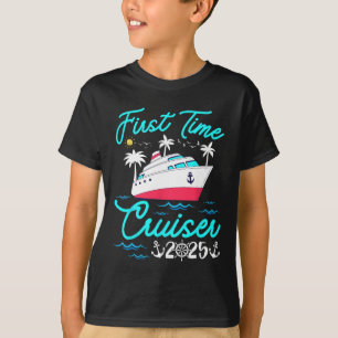 First Time Cruiser 2025 Cruise Family Vacation Kid T-Shirt