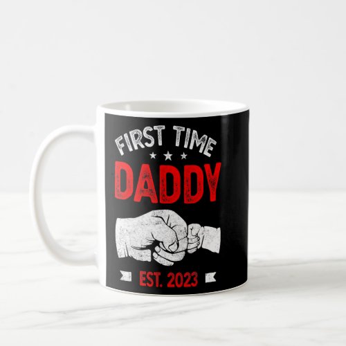 First Time Dad 2023 Father s Day Promoted Daddy Me Coffee Mug