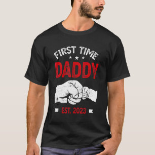 First Time Dad 2023 Father s Day Promoted Daddy Me T-Shirt