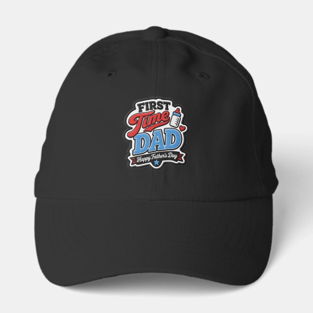First Time Dad Father’s Day Patch Performance Cap (Front)