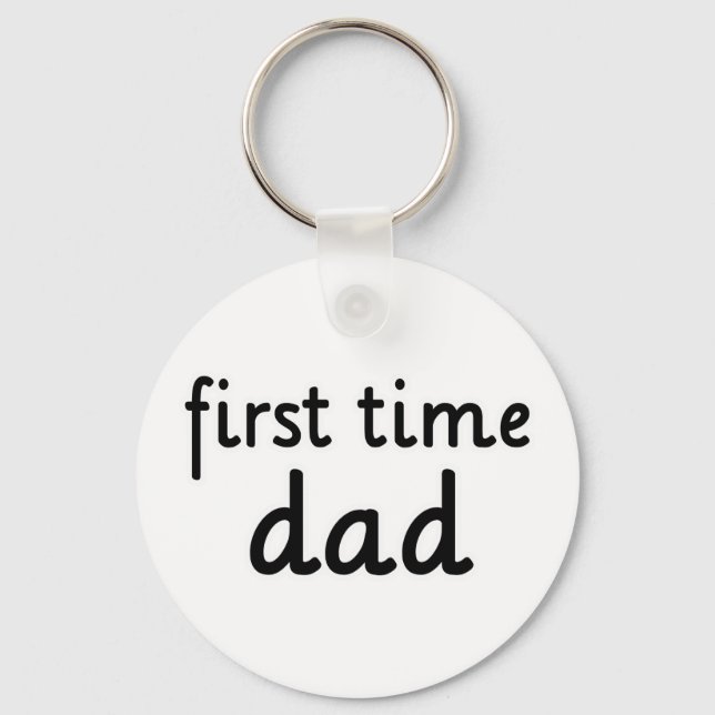 First Time Dad Keychain (Front)
