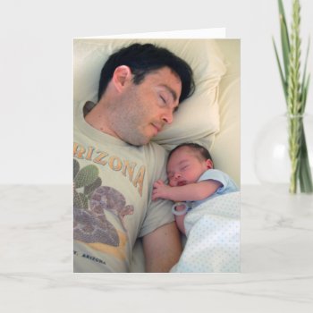 First Time Dad Make Your Own Photo Card by CindyBeePhotography at Zazzle
