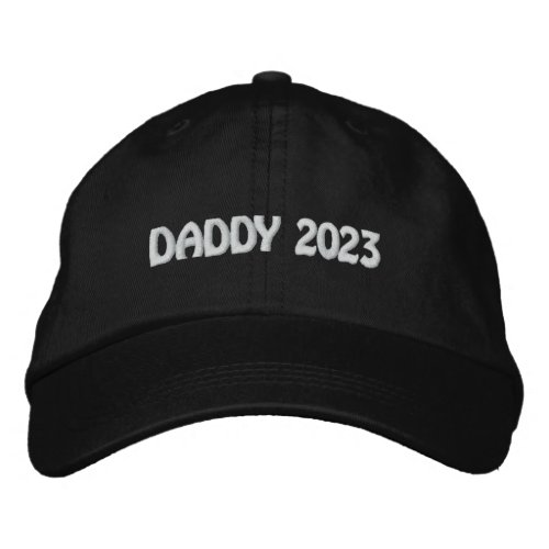 First Time Dad Promoted to Daddy Est 2023 Announce Embroidered Baseball Cap