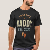 First Time Daddy Est 2020 Father's Day Gift T-Shirt
