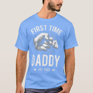 First Time Daddy Shirt 2023 Fathers Day New Dad