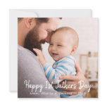 First Time Father's Day Photo Holiday Card First Time Father's Day Photo Holiday Card