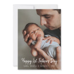 First Time Father's Day Photo Holiday Card First Time Father's Day Photo Holiday Card