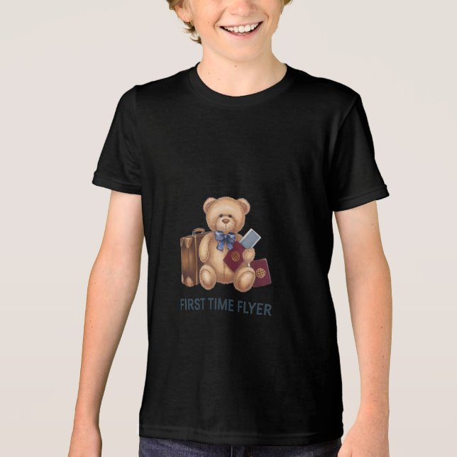 First Time Flyer Tri-Blend Shirt (Front)