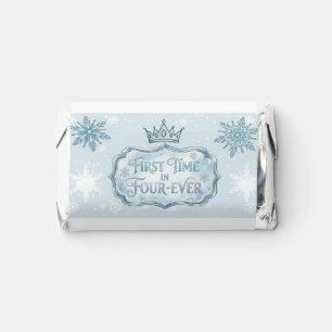 First Time Four-Ever Snowflake Birthday Thank You Hershey's Miniatures