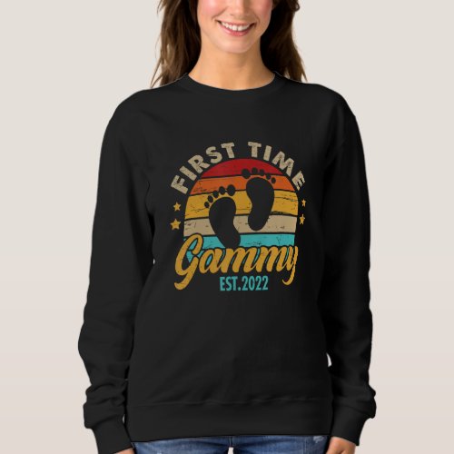 First Time Gammy 2022   For Women Mothers Day Sweatshirt