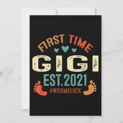 First Time Gigi Est 2021 Promoted To Gigi 2021 Invitation