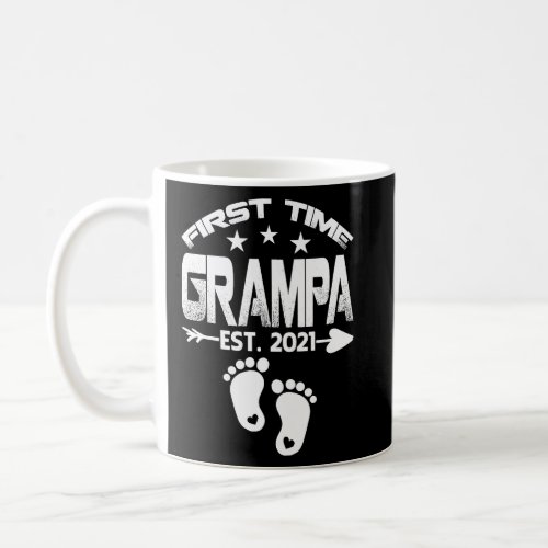 First Time Grampa 2021 New Grampa to be Baby  Coffee Mug