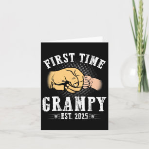 First Time Grampy Est 2025 Father's Day Soon To Be Card