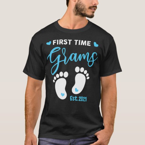 First Time Grams Est 2021  T_Shirt