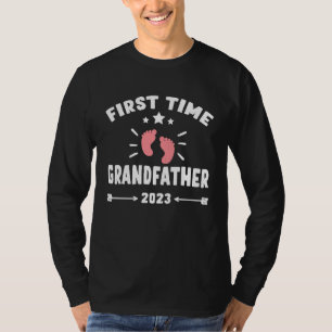 First Time Grandfather 2023 for Grandfather New Ba T-Shirt