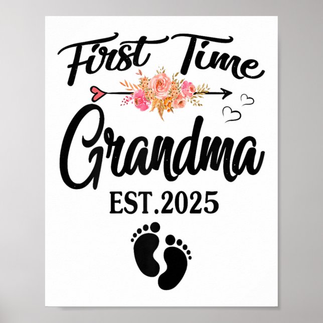 First Time Grandma 2025 Mothers Day Promoted To Gr Poster (Front)