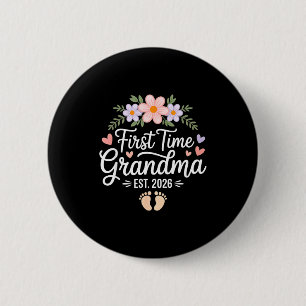 First Time Grandma 2026 Promoted To Grandma Again  Button