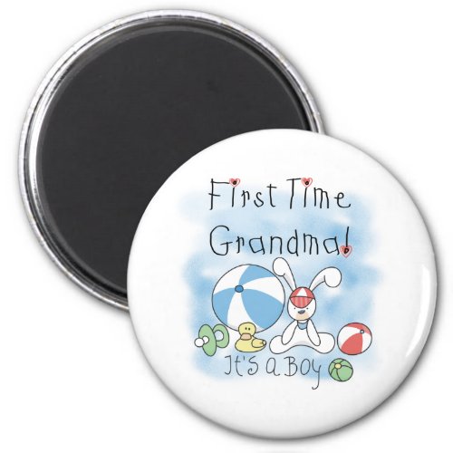 First Time Grandma Baby Boy Magnet