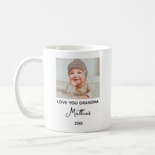 First Time Grandma Custom Photo hoto for Grandma Coffee Mug