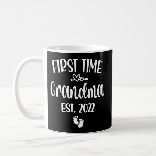 First Time Grandma Est 2022 Baby Reveal Promoted T Coffee Mug