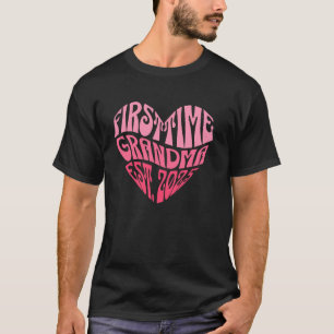 First Time Grandma Est.2025 Pregnancy Announcement T-Shirt