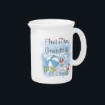 First Time Grandma of Boy Gifts Beverage Pitcher<br><div class="desc">The first time grandma of a baby boy will love this cute design featuring a bunny,  balls,  duckie,  and pacifier on First Time Grandma of Boy keepsake boxes,  ornaments,  mugs,  cards,  stickers,  tote bags,  magnets,  mousepads,  and other clothing and gifts.</div>