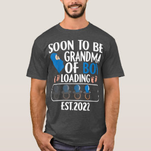 First Time Grandma Of Boy Soon To Be Grandma Est 2 T-Shirt