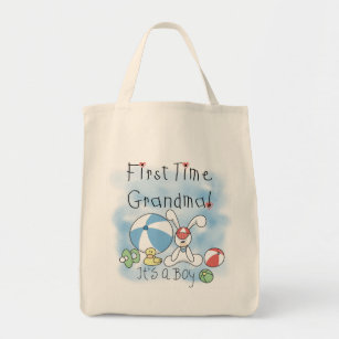 First Time Grandma Of Boy Tshirts And Gifts Tote Bag