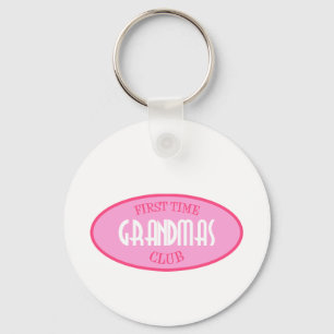 First Time Grandmas Club (Pink) Keychain