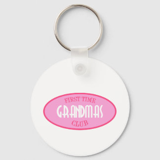 First Time Grandmas Club (Pink) Keychain