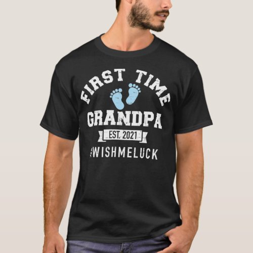 First time Grandpa 2021 T_Shirt