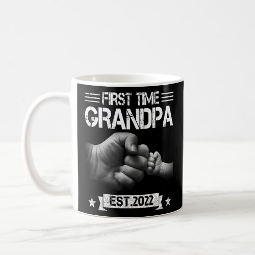 First Time Grandpa 2022 For Promoted To Grandpa Ne Coffee Mug