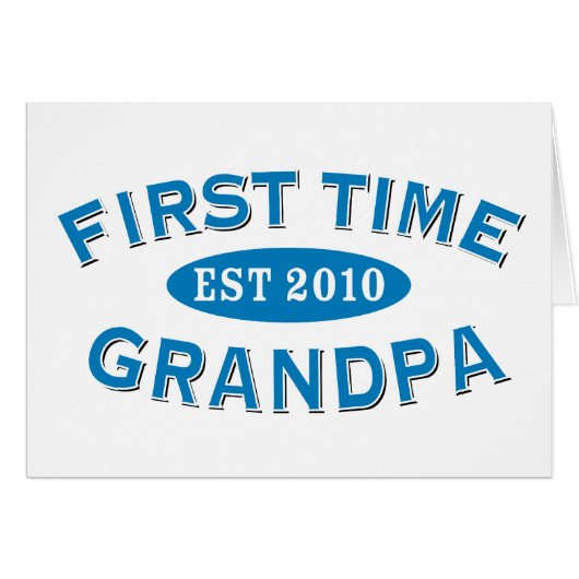 First Time Grandpa Cards (Front Horizontal)